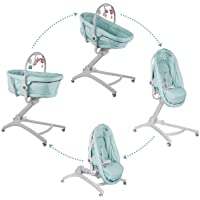 Los mejores  - Chicco Baby Hug 4 en 1 Mini Cuna para Bebés 0 Meses - 3 Años (15 kg)- Cuna- Hamaca- Trona y Silla para Bebés con Arco de…